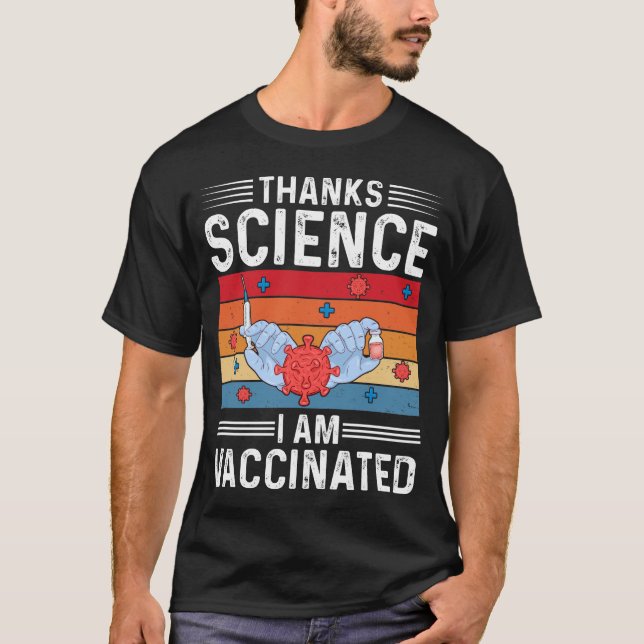 Camiseta Gracias Ciencia Estoy Vacunada (Anverso)