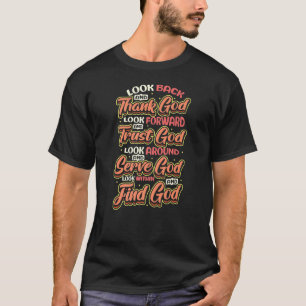 Camiseta Gracias Dios Confie en Dios Encuentra a Dios Relig
