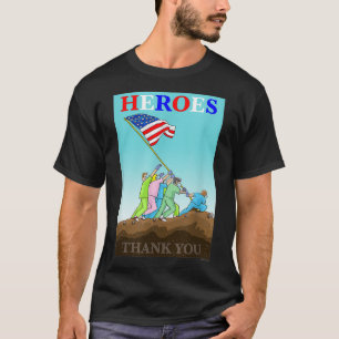 CAMISETA GRACIAS DOCS, ENFERMEROS, PRIMEROS RESPONSABLES