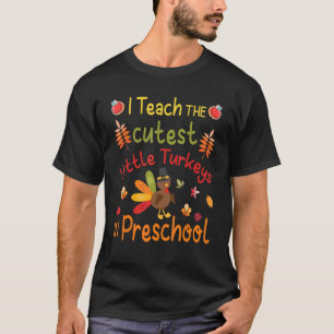 Camiseta Gracias Enseño A Los Pavos Más Cuidadosos