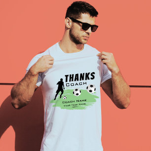 Camiseta Gracias entrenador de fútbol jugador