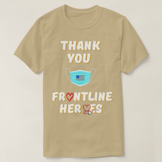 CAMISETA GRACIAS FRONTLINE HEROES AMERICAN FLAG 1 (Diseño del anverso)