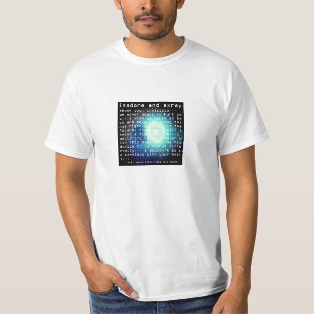 Camiseta gracias, invisible… (para hombre) (Anverso)