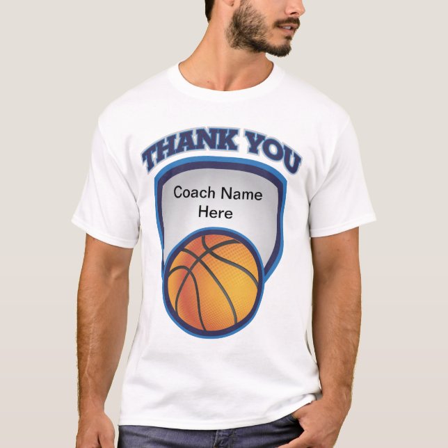 Camiseta Gracias logotipo del baloncesto (Anverso)