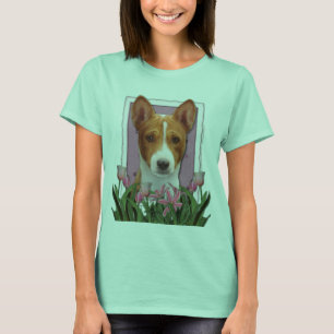 Camiseta Gracias - los tulipanes rosados - Basenji