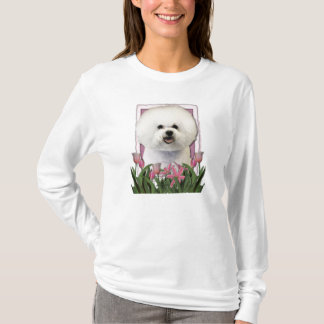 Camiseta Gracias - los tulipanes rosados - Bichon Frise