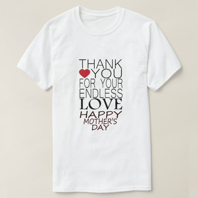 CAMISETA GRACIAS MADRE (Diseño del anverso)