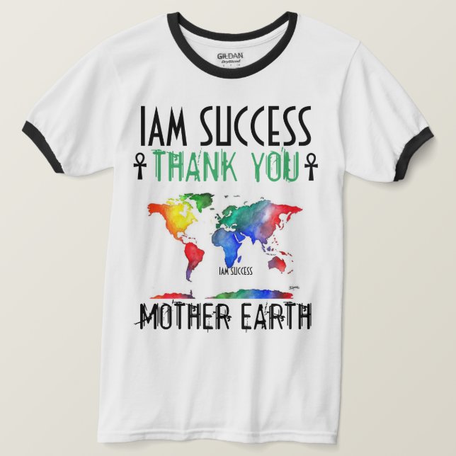 CAMISETA GRACIAS MADRE EARTH (Anverso del diseño)