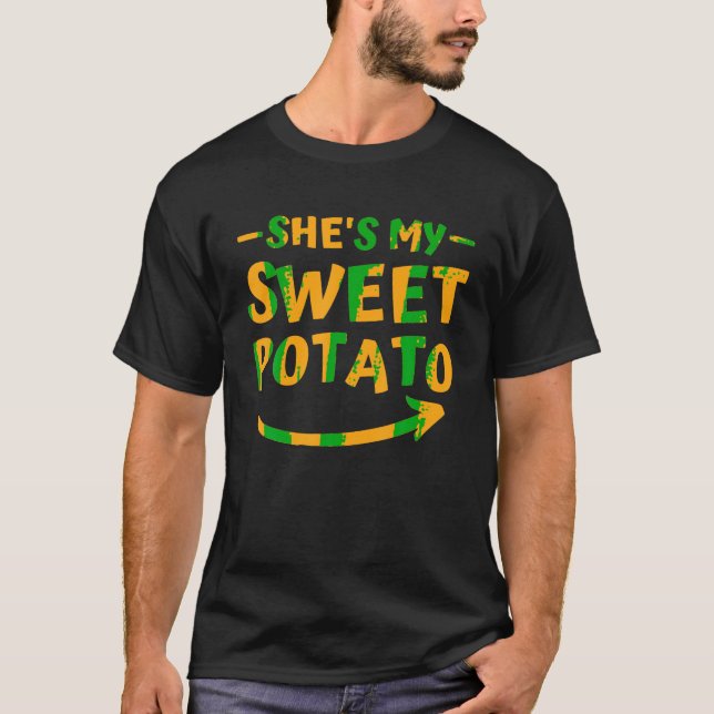 Camiseta Gracias, mi batata dulce, yo estoy coincidiendo (Anverso)