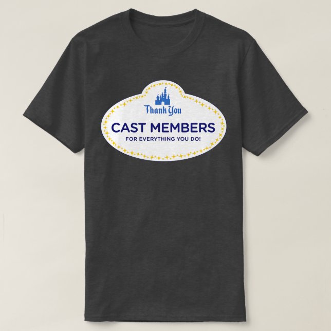 Camiseta Gracias Miembros De Cast (Diseño del anverso)