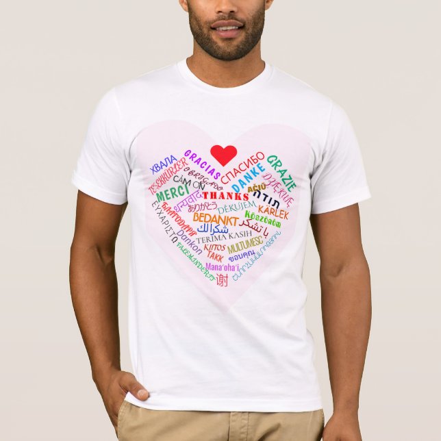 Camiseta GRACIAS - Multi Language - International - (Anverso)