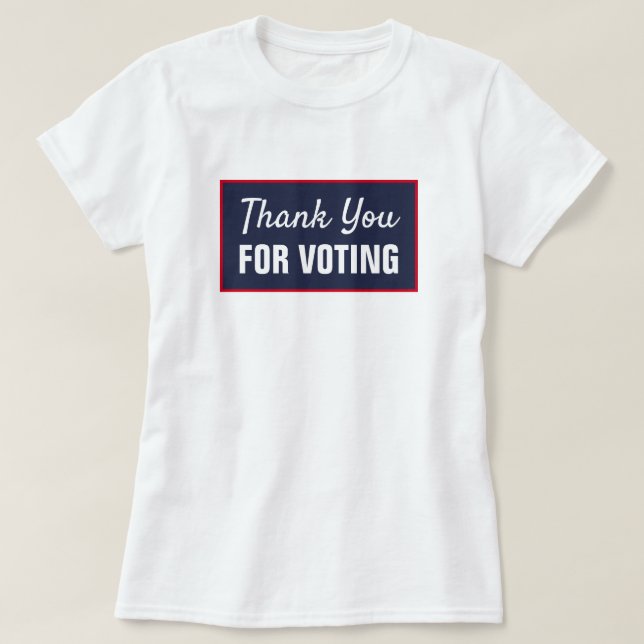 Camiseta Gracias no partidarios por votar (Diseño del anverso)