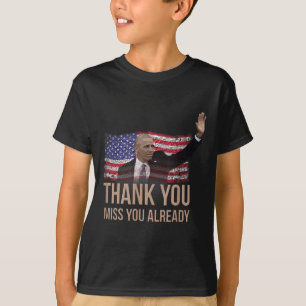 Camiseta Gracias Obama, Señorita Ya Barack Presidente.