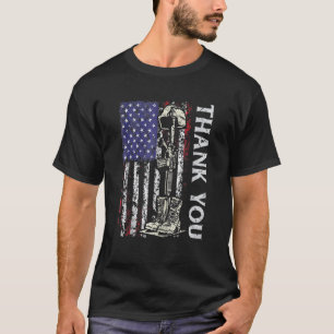 Camiseta Gracias Patriotic Memorial Day 4 De Julio Us F