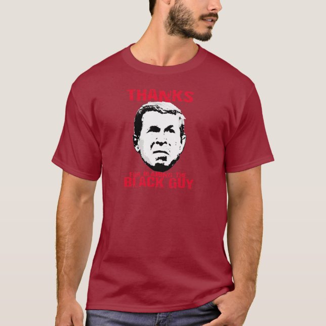Camiseta Gracias por culpar al hombre negro (Anverso)