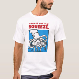 Camiseta "Gracias por el apretón Calamar divertido Ilustrac