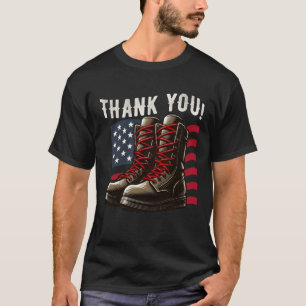 Camiseta Gracias por el Día de los Veteranos del Ejército d