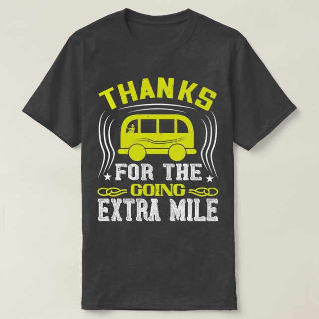 Camiseta Gracias por ir extra (Diseño del anverso)