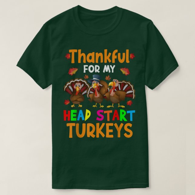 Camiseta Gracias Por Mi Cabeza Empezar Turkeys Cute Thanksg (Diseño del anverso)