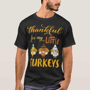 Camiseta Gracias por mis pequeños pavos Maestros Thanksgiv