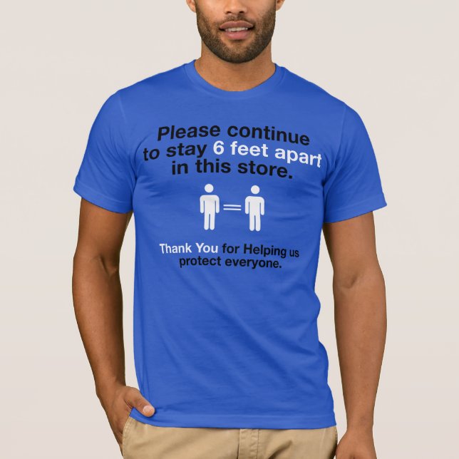 Camiseta Gracias Por Practicar La Distancia Social (Anverso)
