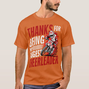 Camiseta gracias por ser mi porrista más grande de motocros