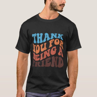 Camiseta Gracias por ser un amigo de oro retro vintage