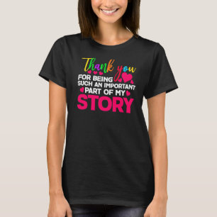 Camiseta Gracias Por Ser Un Profesor De Parte Tan Important