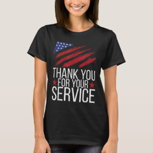 Camiseta Gracias Por Su Día De Conmemoración De Servicio