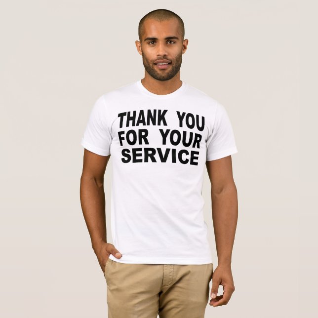 Camiseta Gracias por su servicio (Anverso completo)