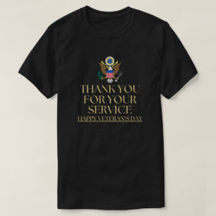 Camiseta Gracias por su Servicio Día de los Veteranos