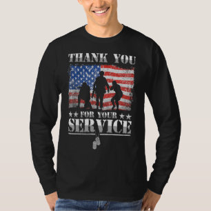 Camiseta Gracias Por Su Servicio, Patriotic Veterans Day