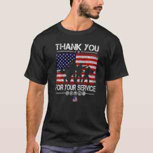 Camiseta Gracias Por Su Servicio, Patriotic Veterans Day