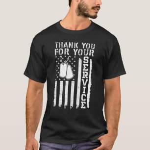 Camiseta Gracias Por Su Servicio, Patriotic Veterans Day