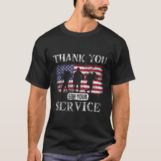 Camiseta Gracias Por Su Servicio, Patriotic Veterans Day