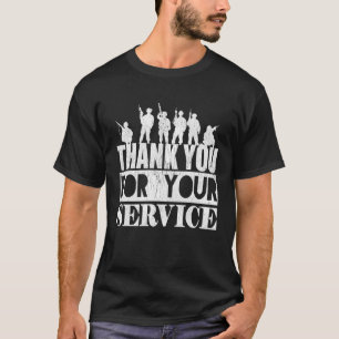 Camiseta Gracias por su servicio Veteranos Día de los Veter