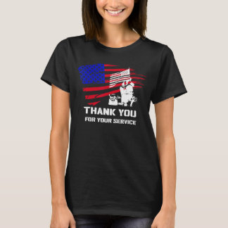 Camiseta Gracias Por Su Servicio Veteranos Día Patriótico