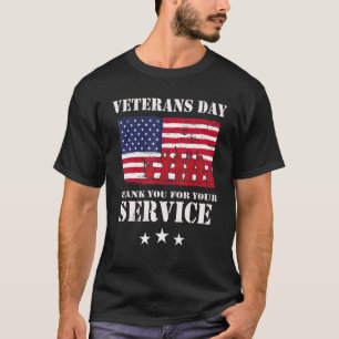 Camiseta Gracias Por Su Servicio Veteranos Día V