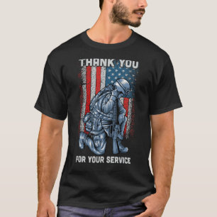 Camiseta Gracias Por Su Veterano De Servicio Veterano De La