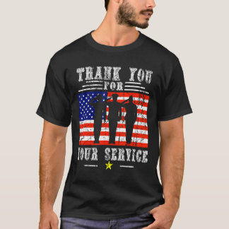 Camiseta Gracias por sus servicios Patriótico - Veteranos D