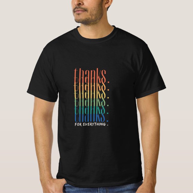 Camiseta Gracias por todo (Anverso)
