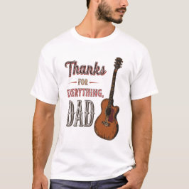 Camiseta Gracias por todo, papá - Guitar Lover Tee