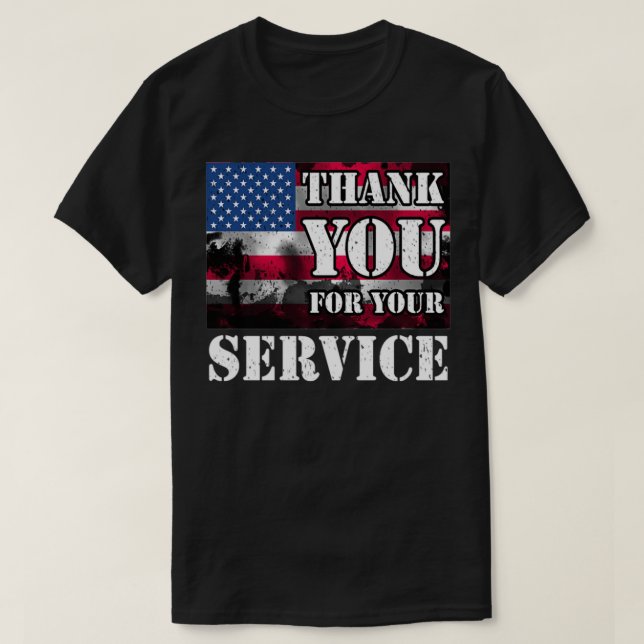 Camiseta Gracias por tu servicio (Diseño del anverso)