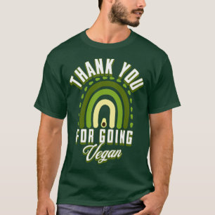 Camiseta Gracias por volverse vegano nuevo veganismo
