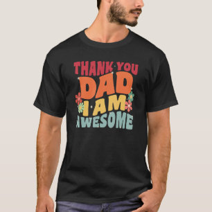 Camiseta Gracias Retro Papá Soy Un Amo Genial Papá