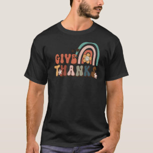 Camiseta Gracias Retro Vintage Thanksgiving Groovy