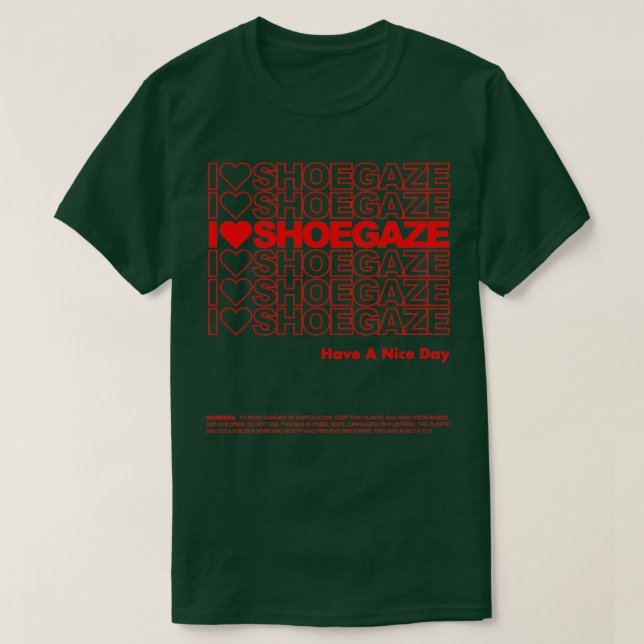 CAMISETA GRACIAS SHOEGAZE (Diseño del anverso)