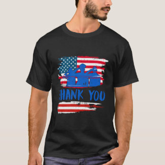 Camiseta Gracias Soldados América Día de los Caídos Militar
