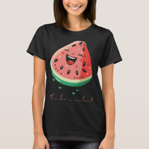Camiseta Gracias un melón Vegano Vegetariano A base de plan