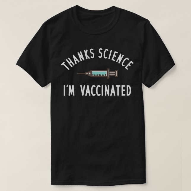 Camiseta Gracias Vacuna De Ciencia Pro Vacunada Im (Diseño del anverso)